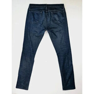 Frame Size 32X33 Men's L'Homme Skinny Blue Denim 5 Pocket Jeans Made in The USA